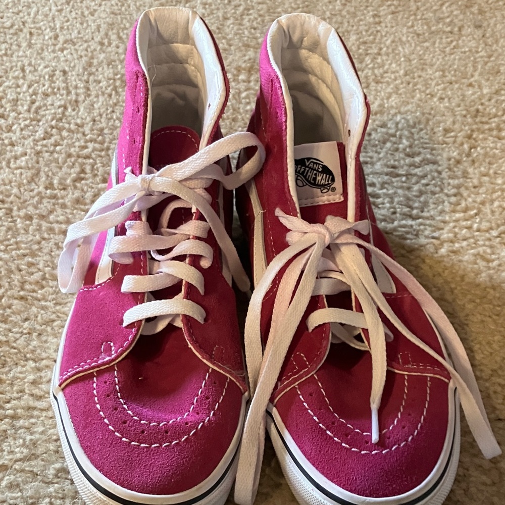 Vans Fuchsia High-Top Sneakers